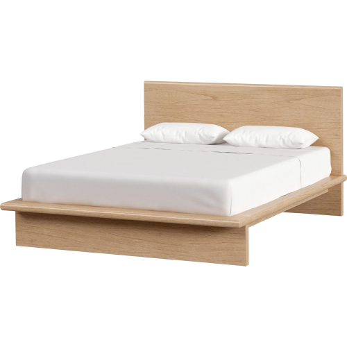 Halmstad Queen Platform Bed in Blonde Oak