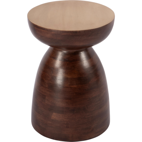 Hayes 13" Round Side Table in Mango Wood