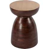 Hayes 13" Round Side Table in Mango Wood