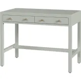 Nora 40" 2 Drawer Writing Desk in Sage Green Wood