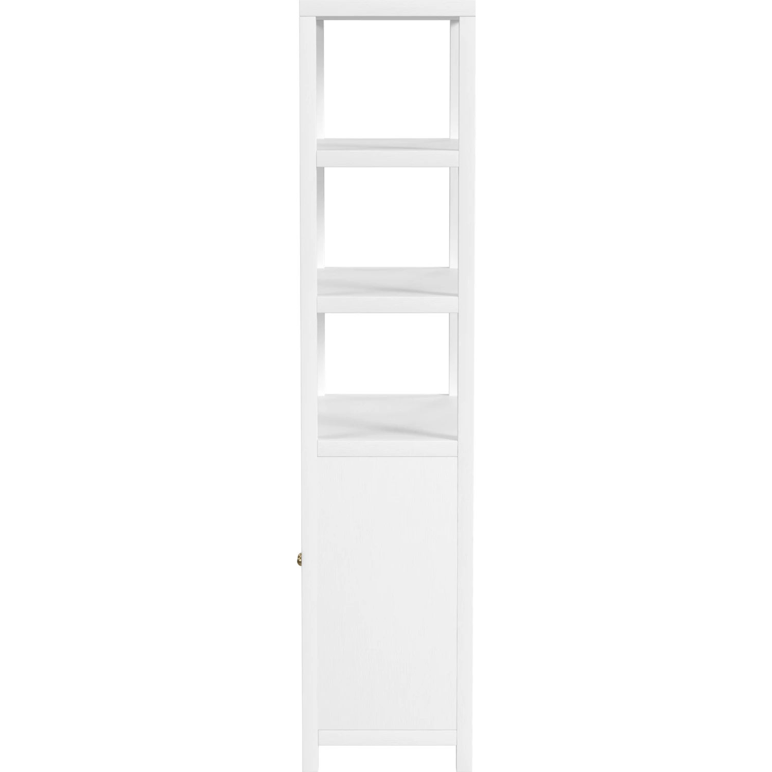 Nora 32 in W. x 72 in. H Wood 3- Tier Etagere Bookcase White