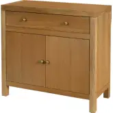 Nora 31"W 1 Drawer 2 Door Accent Storage Cabinet in Natural Finish Wood