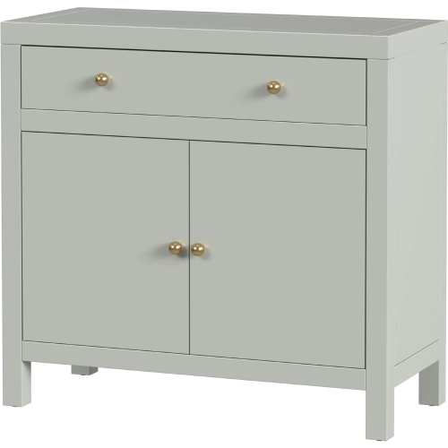 Nora 31" 1 Drawer 2 Door Accent Cabinet in Sage Green Wood