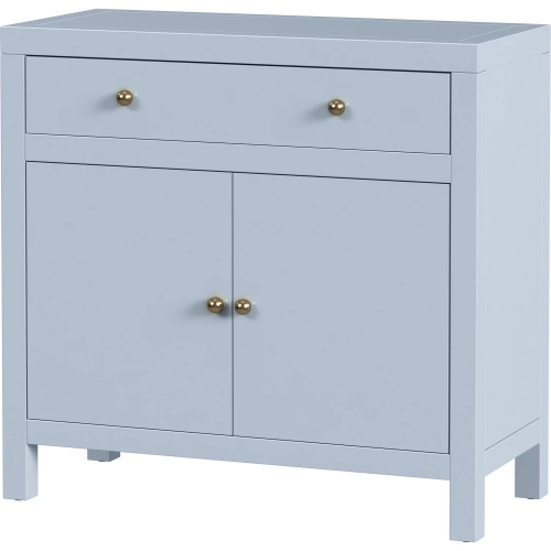 Nora 31" 1-Drawer 2-Door Accent Storage Cabinet in Light Blue Wood
