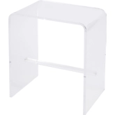 Corsica 20"W Side Table in Clear Acrylic