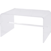 Corsica 32"W Coffee Table in Clear Acrylic