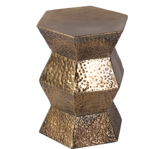 Renzo 16"W End Table in Copper Stainless Steel