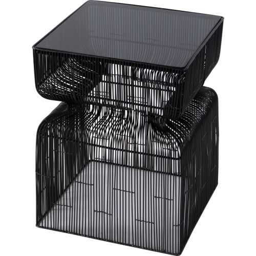 Ivar 14"W Square End Table in Bronze Stainless Steel