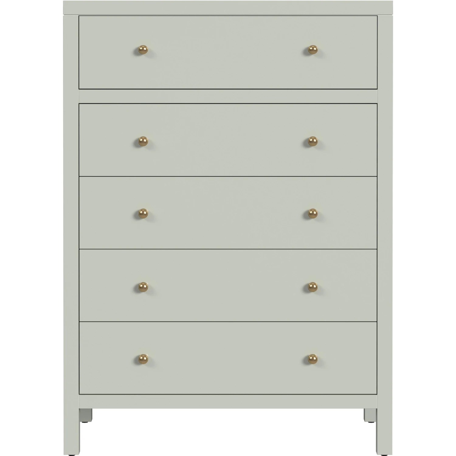Butler 5944480 Nora 36" 5 Drawer Dresser in Sage Green Wood