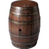 Lovell Rustic Barrel Table