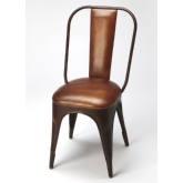 Riggins Iron & Leather Side Chair