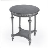 Hellinger Side Table in Powder Gray Finish Wood