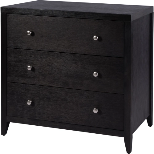 Dana 3-Drawer Chest in Antique Coffee Finish Wood