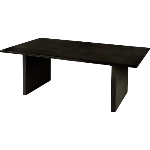 Amber 84 to 108" Extendable Pedestal Dining Table in Coffee Brown Wood