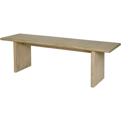 Halmstad 64" Dining Bench in Light Brown Finish Wood