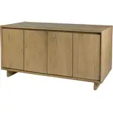 Halmstad 63" Sideboard in Light Brown Oak Finish Wood