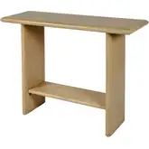 Halmstad 42" Console Table with Lower Shelf in Blonde Finish Wood