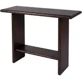 Halmstad 42" Console Table with Lower Shelf in Brown Finish Wood