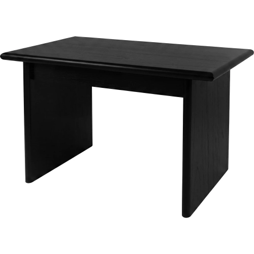 Halmstad 50" 1-Drawer Writing Desk in Black Finish Wood
