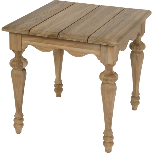 Chelsea Outdoor 23" Square End Table in Natural Teak Wood