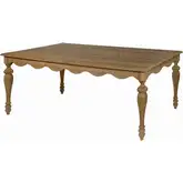 Chelsea Outdoor 84" Dining Table in Natural Teak Wood