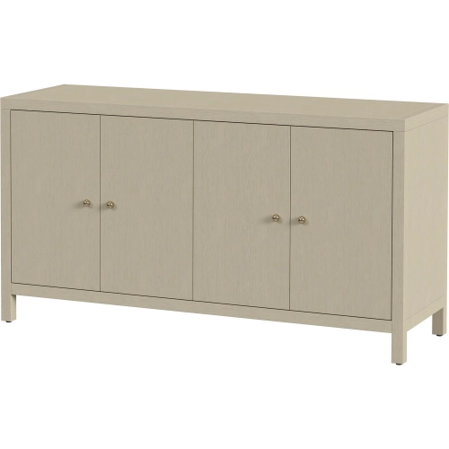 Nora 60" Sideboard in Antique Taupe Finish Wood