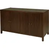 Nora 60" Sideboard in Walnut Brown Finish Wood