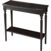 Aubrey Plum Black Console Table