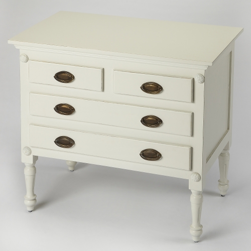 Easterbrook 4 Drawer Chest in White Finish