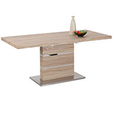 Labrenda 51 to 67" Self Storing Extension Dining Table in Light Oak Finish