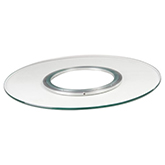 24" Tempered Round Glass Spinning Tray