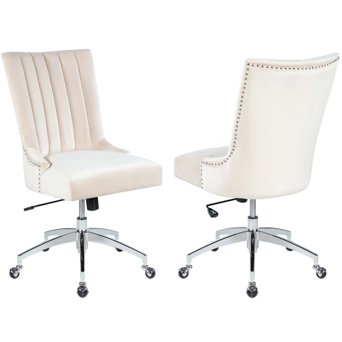 7029 Pneumatic Channel Back Computer Office Chair with Nailhead