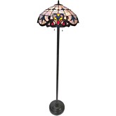 Bavarian Tiffany Style 2 Light Victorian Table Lamp