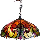 Liaison Tiffany Style 2 Light Victorian Ceiling Pendent