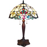 Margot Tiffany Style 2 Light Victorian Table Lamp
