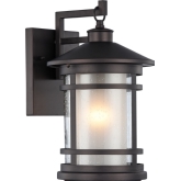 Adesso Transitional 1 Light Rubbed Bronze Outdoor Wall Sconce 14" Height