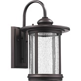 Cole Transitional LED Rubbed Bronze Outdoor Wall Sconce 15"H