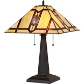 Lawerence Tiffany Style 2 Light Mission Table Lamp