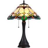 Jorgie Tiffany Style 2 Light Table Lamp