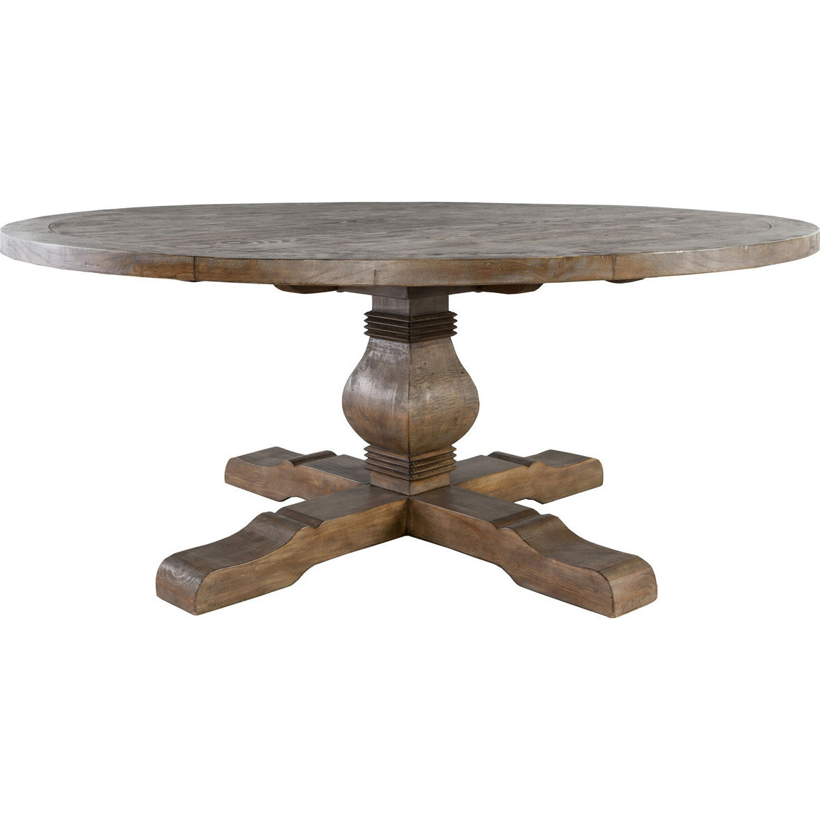 51030969 Caleb 72 Round Dining Table, Reclaimed Pine Round Dining Table
