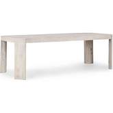 Macarthur 94" Dining Table in White Cracked Oak