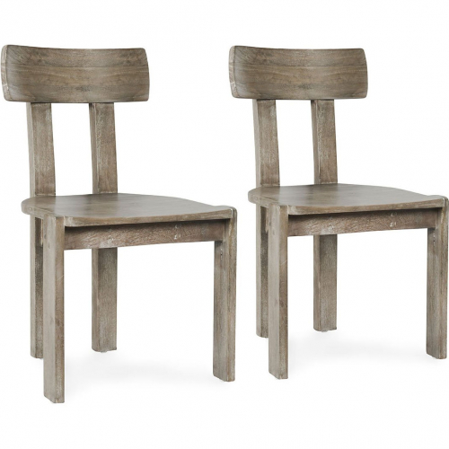Sedia Dining Chair Ash Natural Mango Wood (Set of 2)