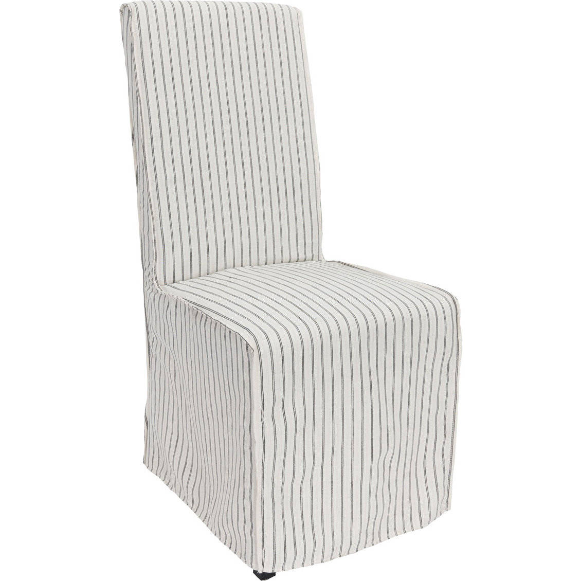 53051212 Arianna Dining Chair, Grey And White Striped Dining Chair
