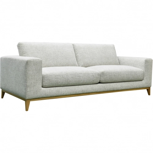 Donovan Sofa in Sand Fabric & Wood