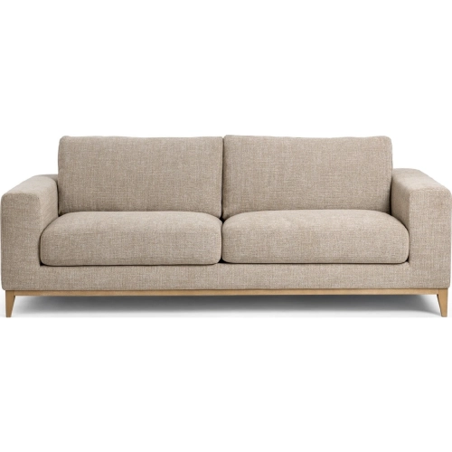 Donovan Sofa in Bisque Neutral Fabric & Wood