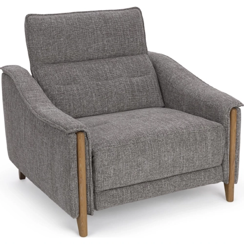 Cullman Power Recliner in Shellstone Fabric & Wood