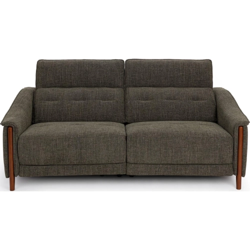 Cullman Power Recline Sofa in Urban Kale Green Fabric & Wood