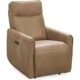 Vivica Power Recliner in Toffee Brown Leather