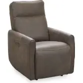 Vivica Power Recliner in Dark Brown Leather