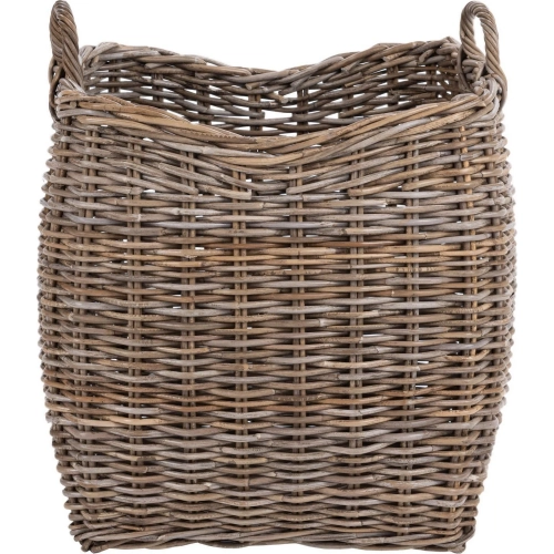 Kubu 22.5" Basket in Gray Kubu Rattan